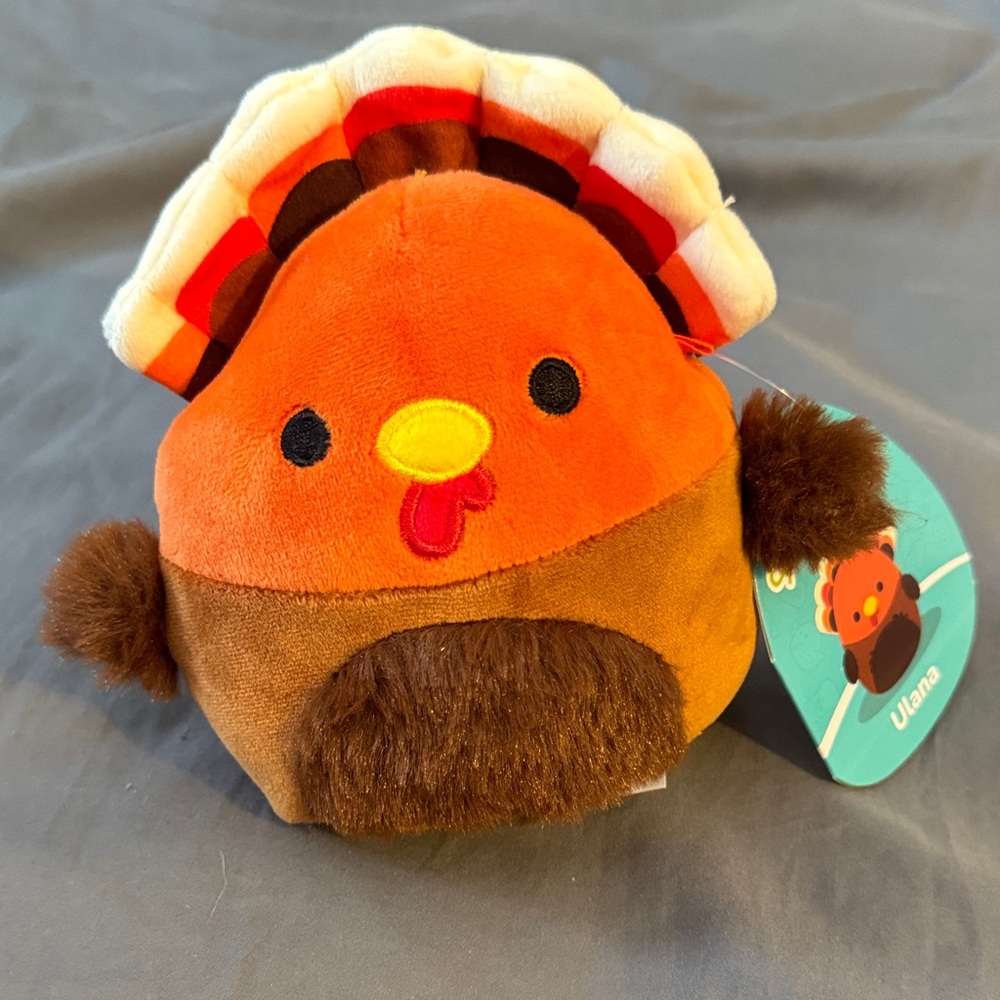 NWT Squishmallows Ulana the Turkey fall mini